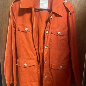 Hudson Jeans Orange Utility Jacket